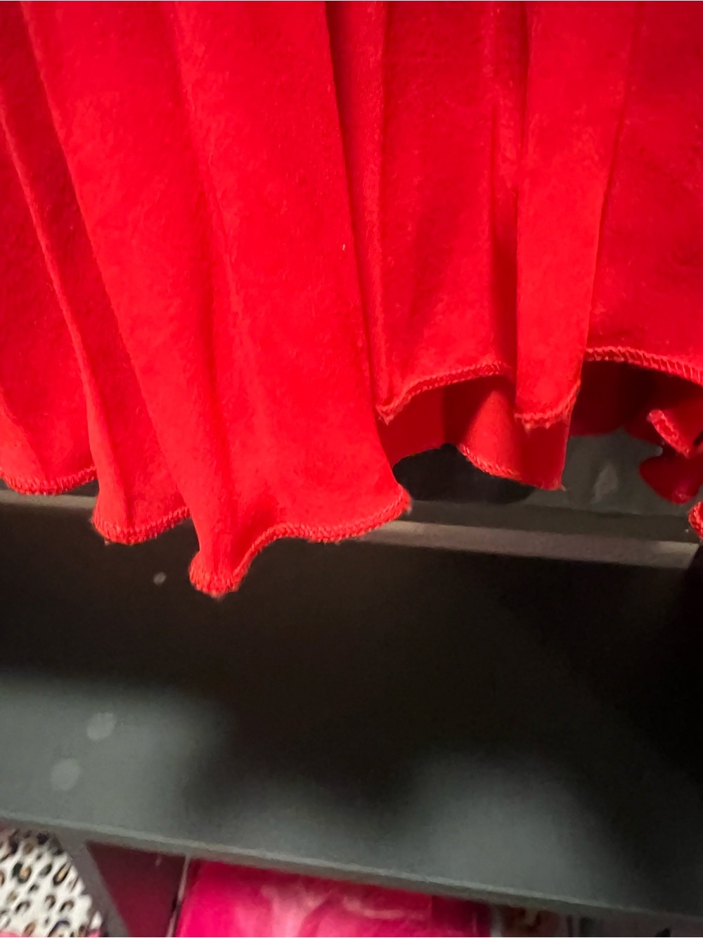 ☀️ Free People Vintage Red Accordion Pleated Front Button Placket Camisole - Picture 7 of 8